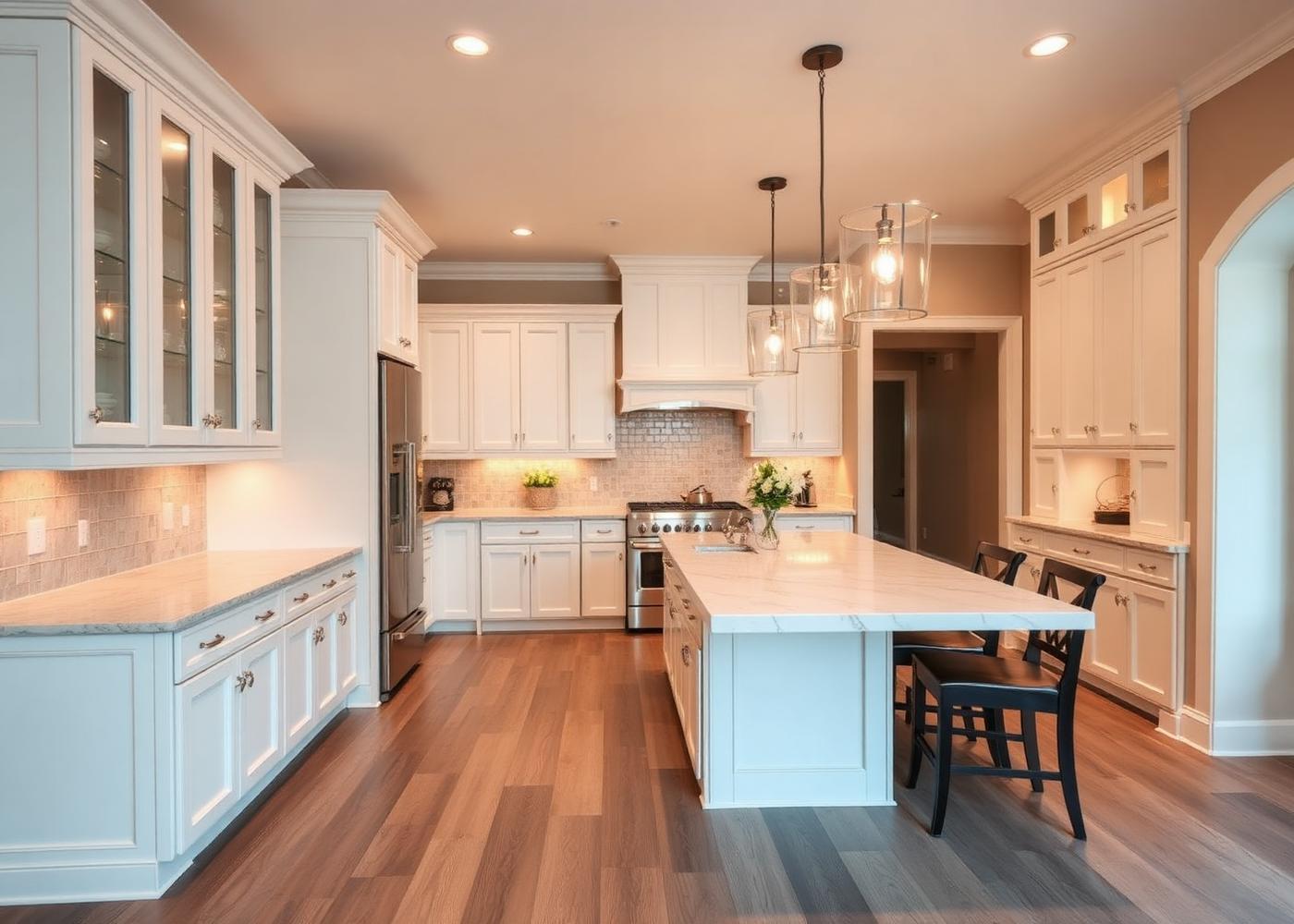 Residential flooring installation